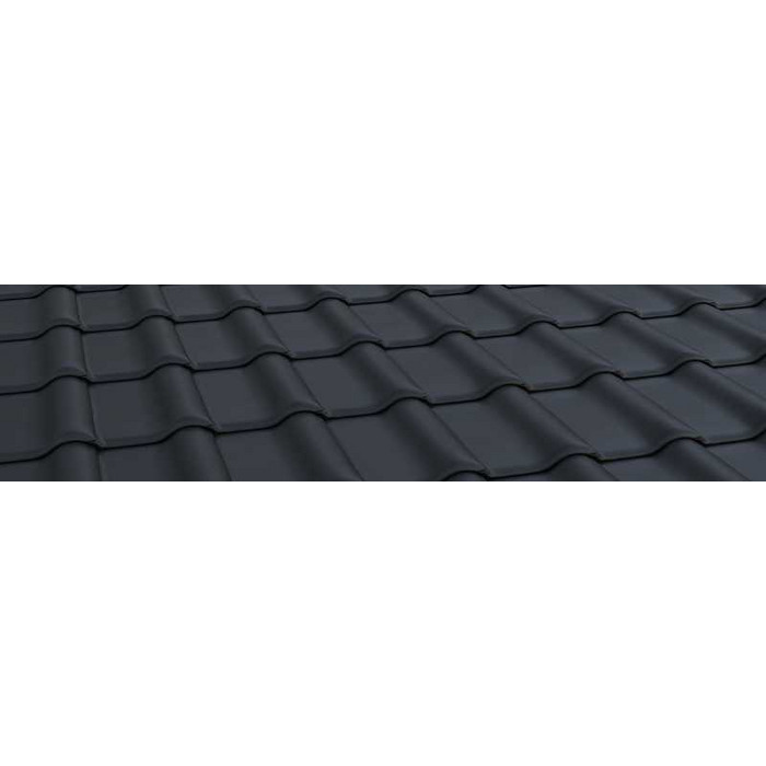Керамическая черепица Braas Рубин 9V Ангоб антрацит